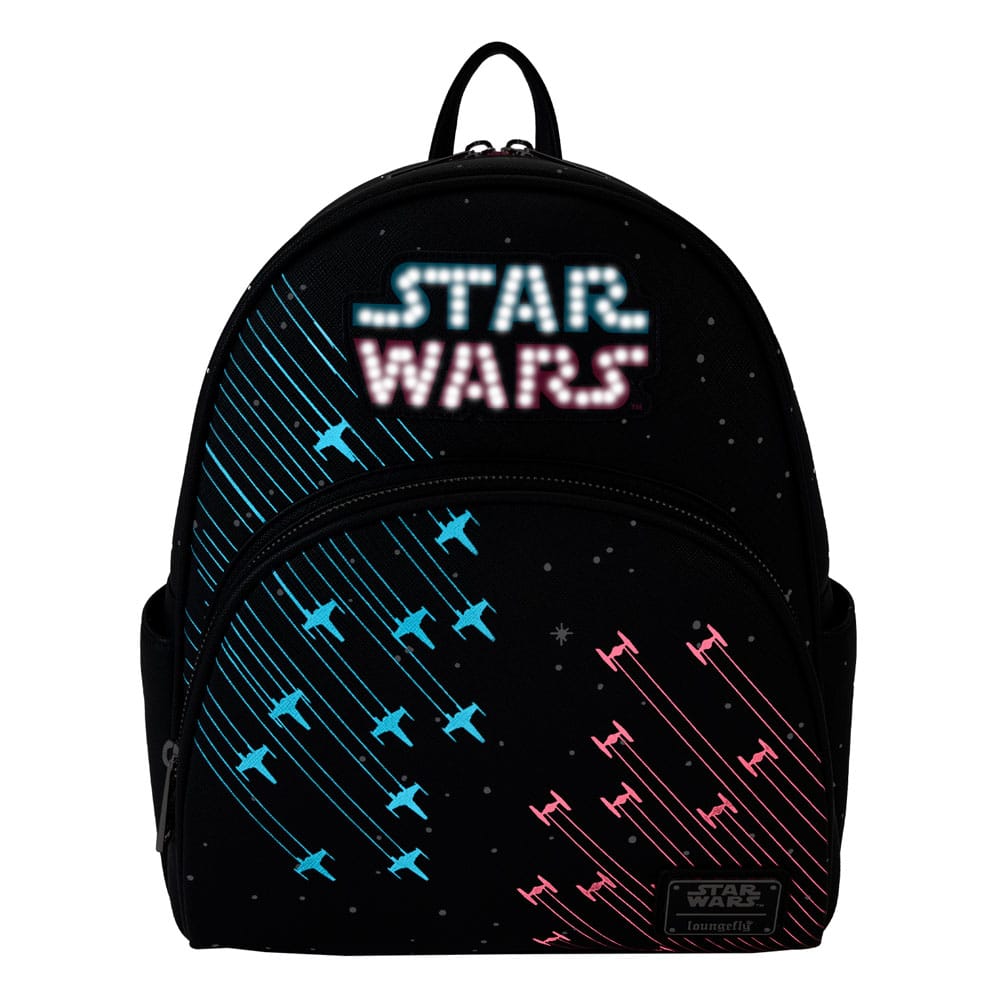 Loungefly Star Wars Rebels vs Empire Galactic Neon 70's Light Up Mini Backpack