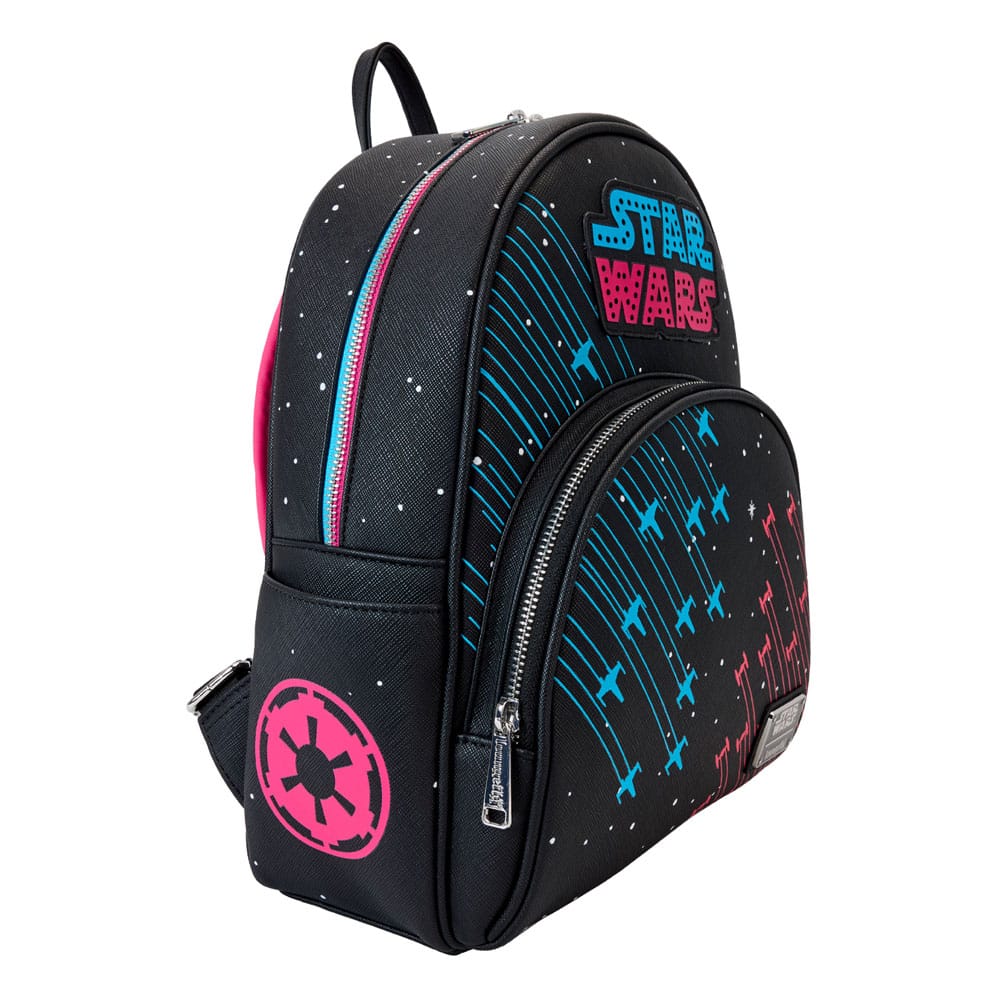 Loungefly Star Wars Rebels vs Empire Galactic Neon 70's Light Up Mini Backpack