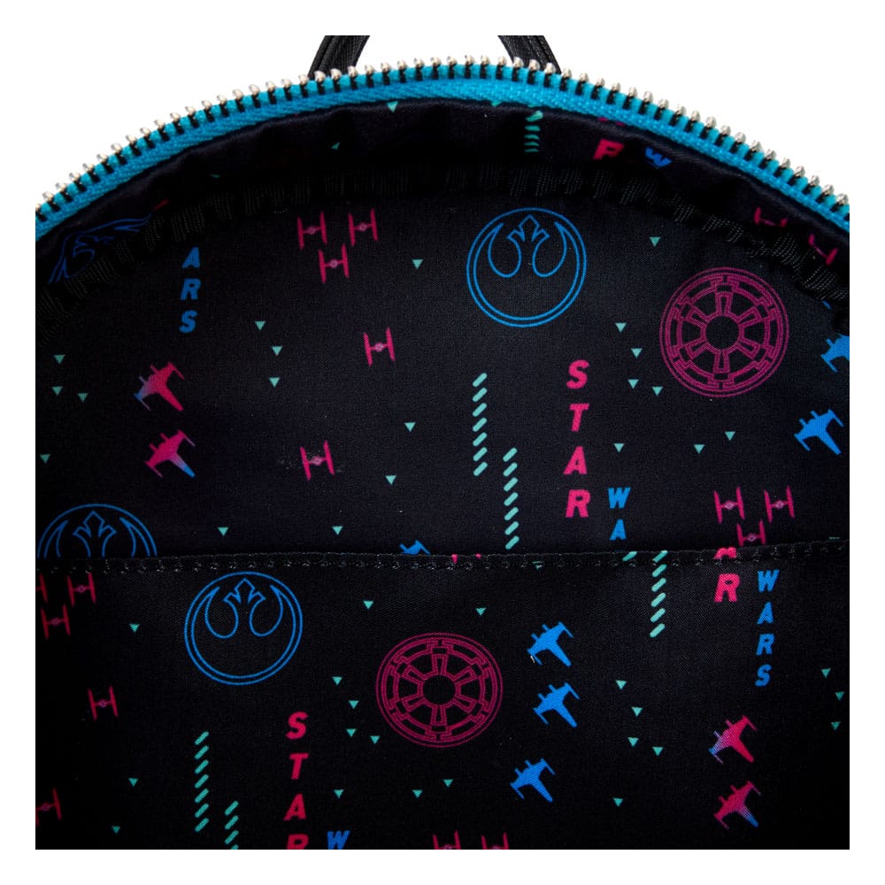 Loungefly Star Wars Rebels vs Empire Galactic Neon 70's Light Up Mini Backpack