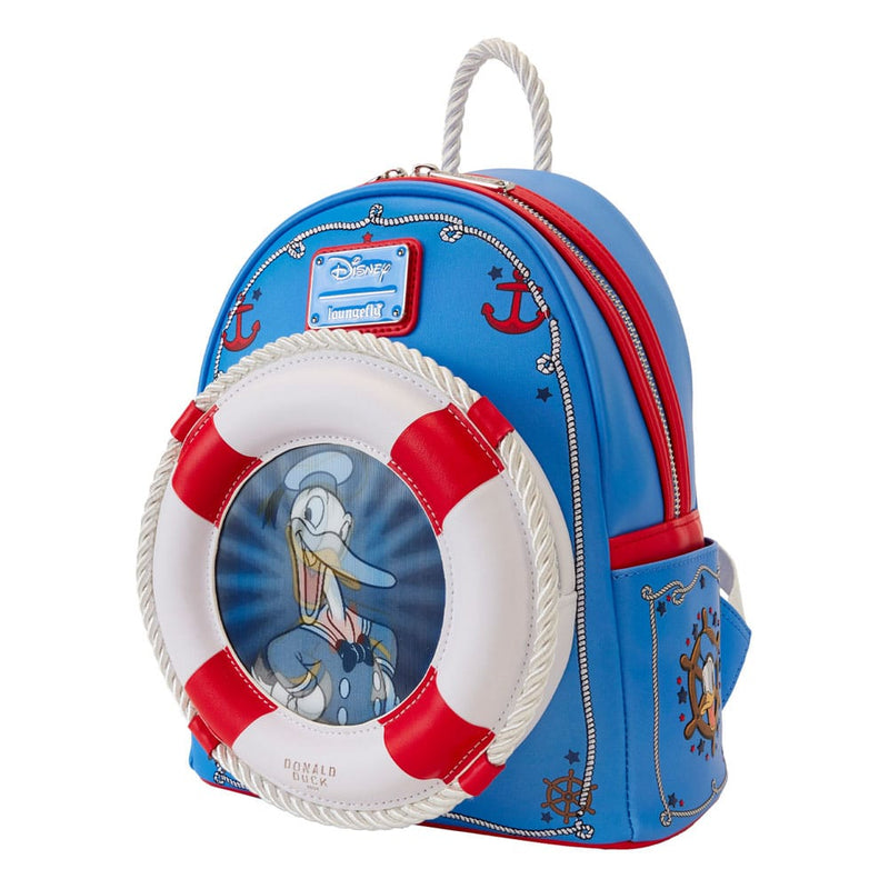 Loungefly Disney Donald Duck 90th Anniversary Lenticular Mini Backpack, alternate view