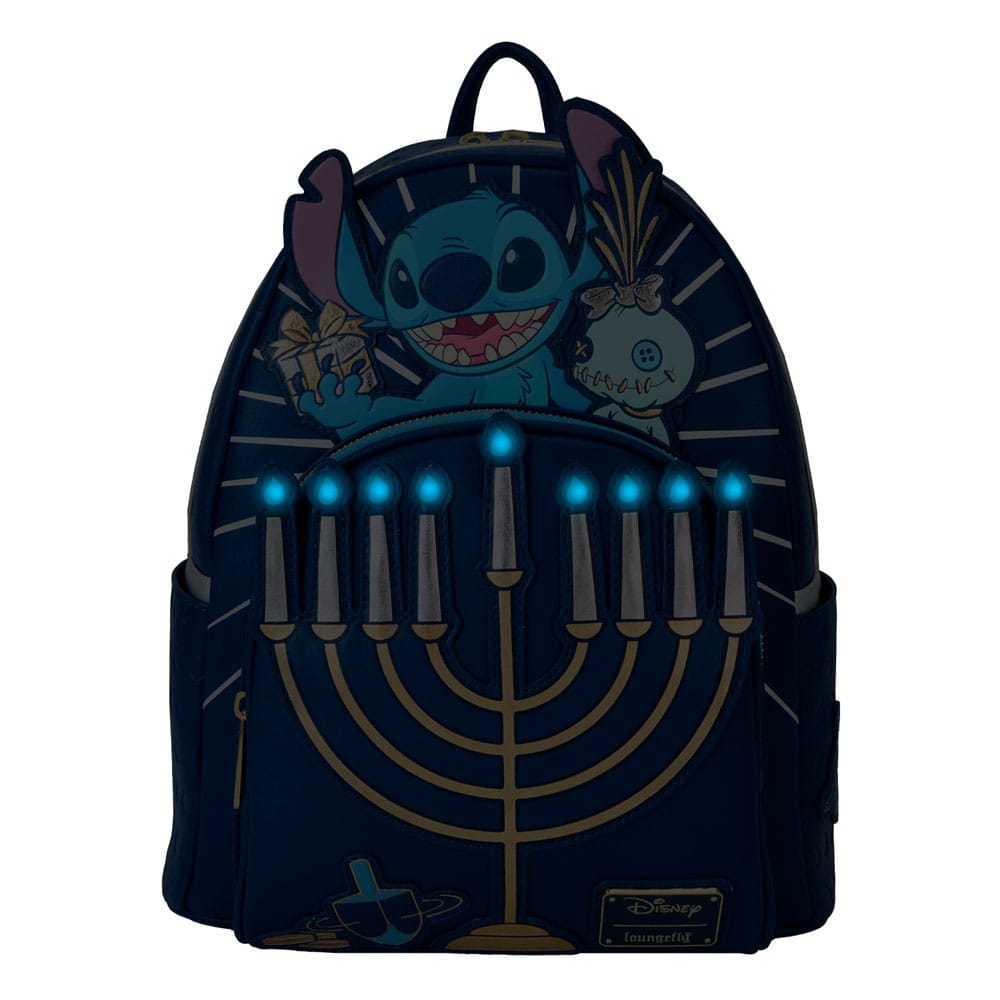 Loungefly Stitch Hanukkah Menorah Light Up Mini Backpack