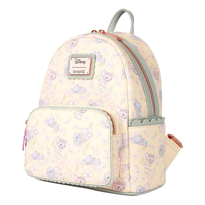 Loungefly Stitch Disney Cute Stitch Cherry Blossom Mini Backpack