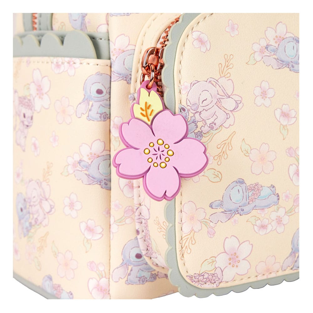 Loungefly Stitch Disney Cute Stitch Cherry Blossom Mini Backpack