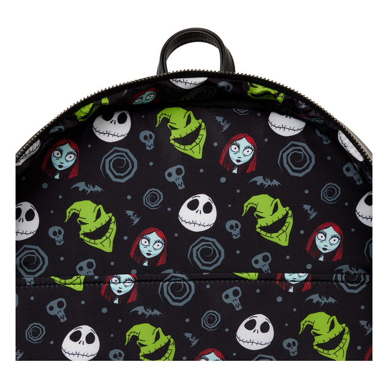 Loungefly Disney Nightmare Before Christmas Jack Skell Full Sized Backpack, close-up detail
