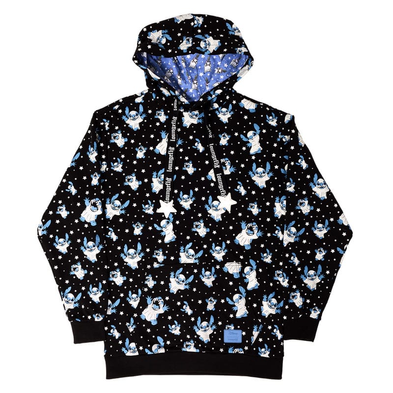 Funko Stitch Lilo & Stitch Loungefly Hooded Jacket Ghost Size M
