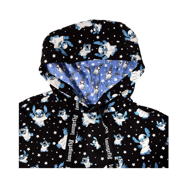 Funko Stitch Lilo & Stitch Loungefly Hooded Jacket Ghost Size M