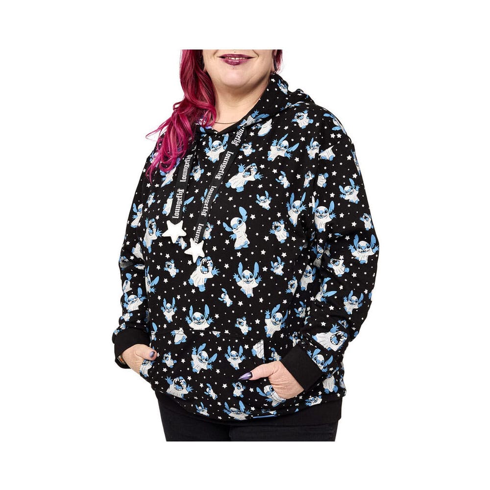 Funko Stitch Lilo & Stitch Loungefly Hooded Jacket Ghost Size M