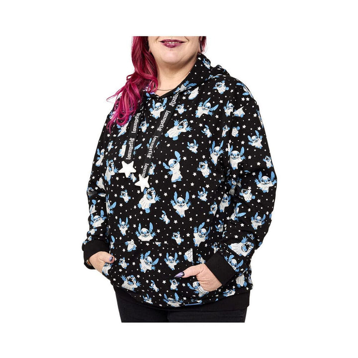 Funko Stitch Lilo & Stitch Loungefly Hooded Jacket Ghost Size M