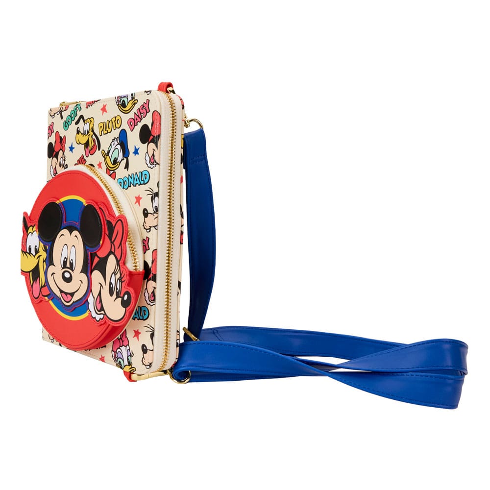 Mickey & Friends Classic All-Over Print Zip Around Crossbody Loungefly Journal