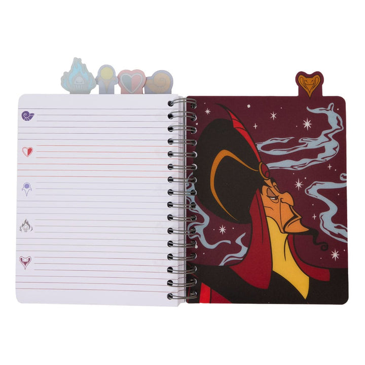 Disney Villains Iridescent All-Over Print Stationery Spiral Tab Loungefly Journal