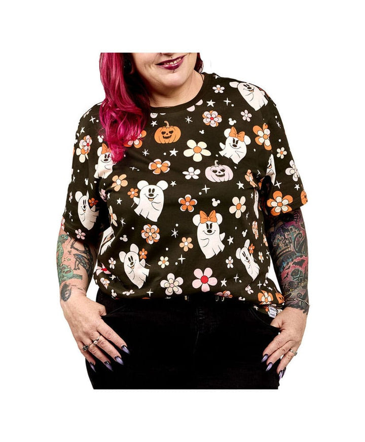 Disney Loungefly Mickey and Friends Halloween T Shirt Unisex Size L