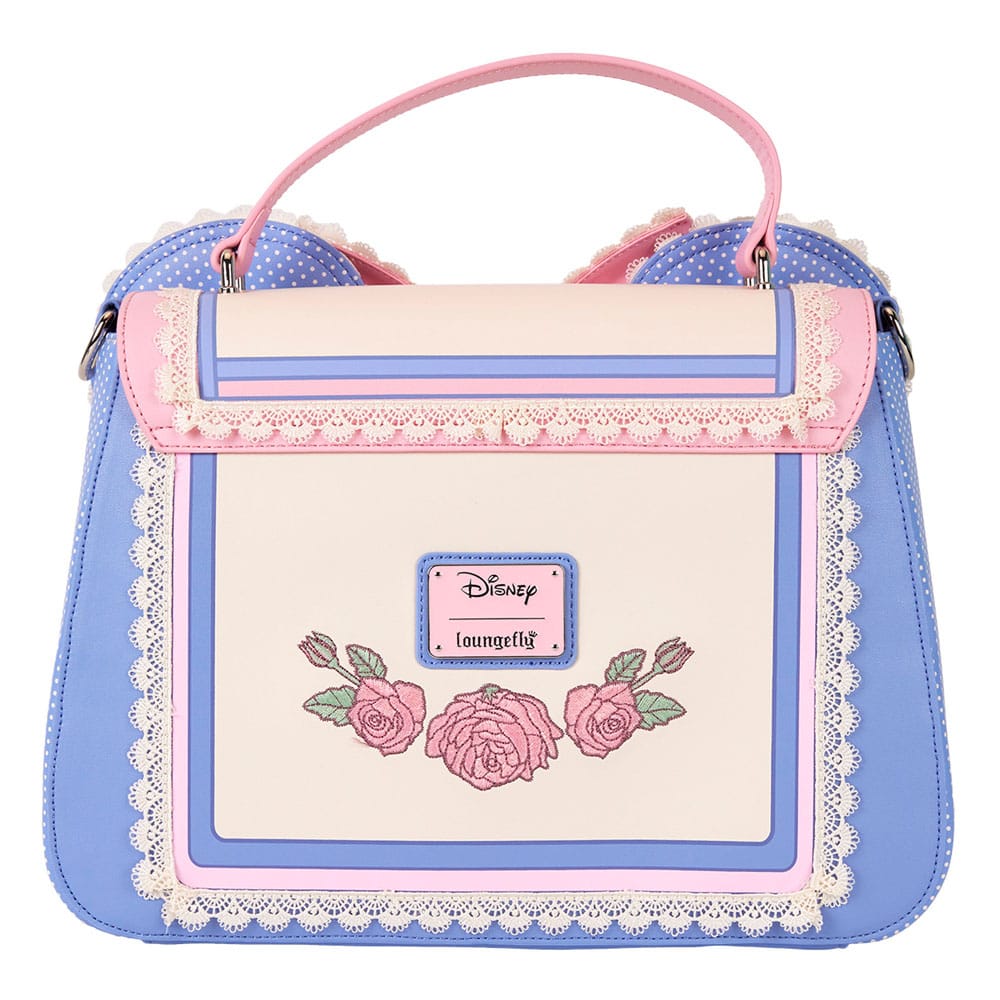 Disney Loungefly Minnie Mouse Floral and Lace Ears Crossbody Bag