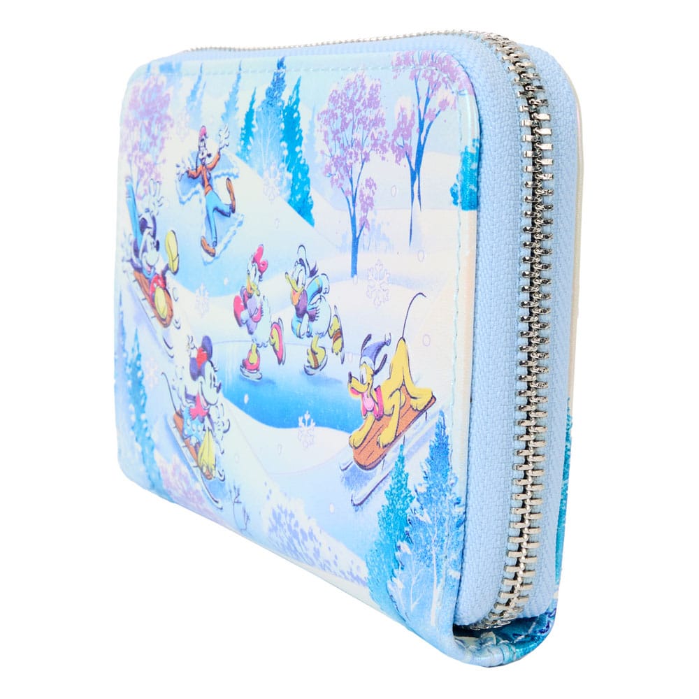 Loungefly Disney Mickey and Friends Winter Wonderland Zip Around Wallet