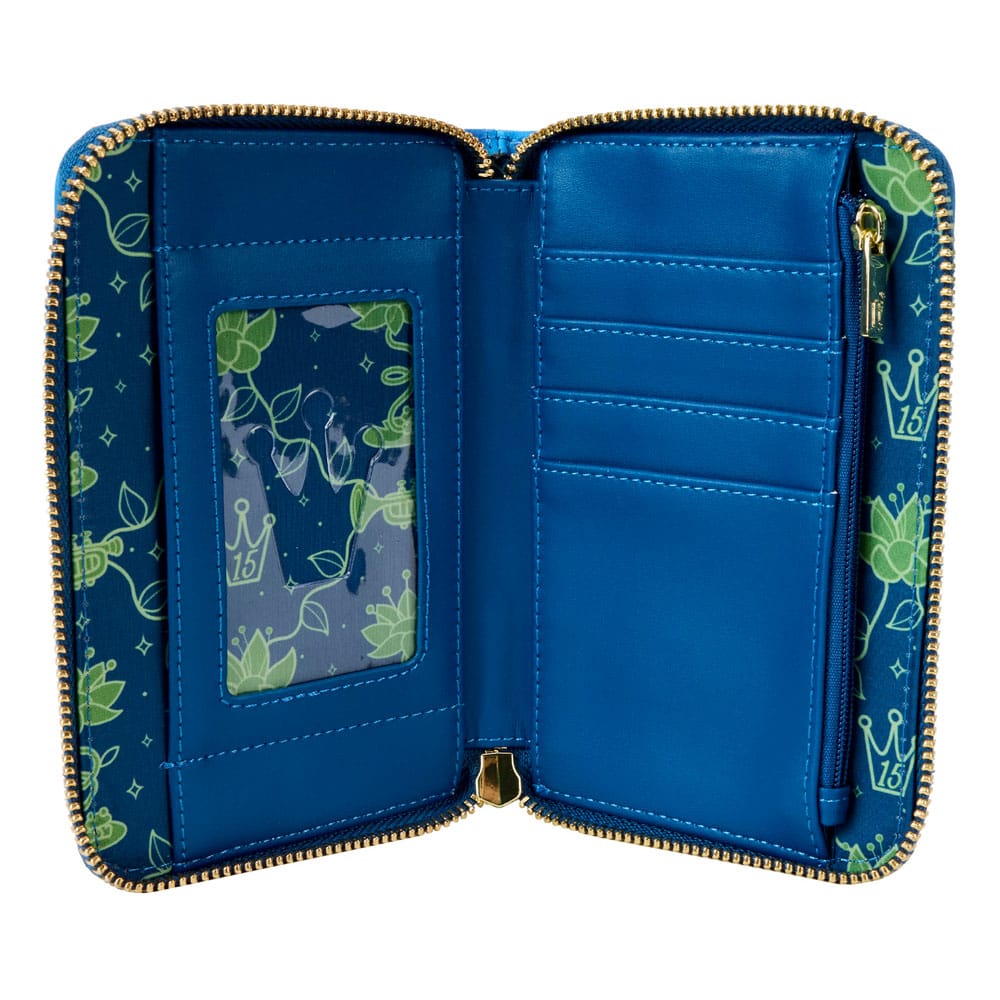 The Princess And The Frog 15th Anniversary Evening Star Glow Zip Around Loungefly Wallet