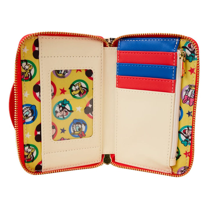 Mickey & Friends Classic All-Over Print Zip Around Loungefly Wallet