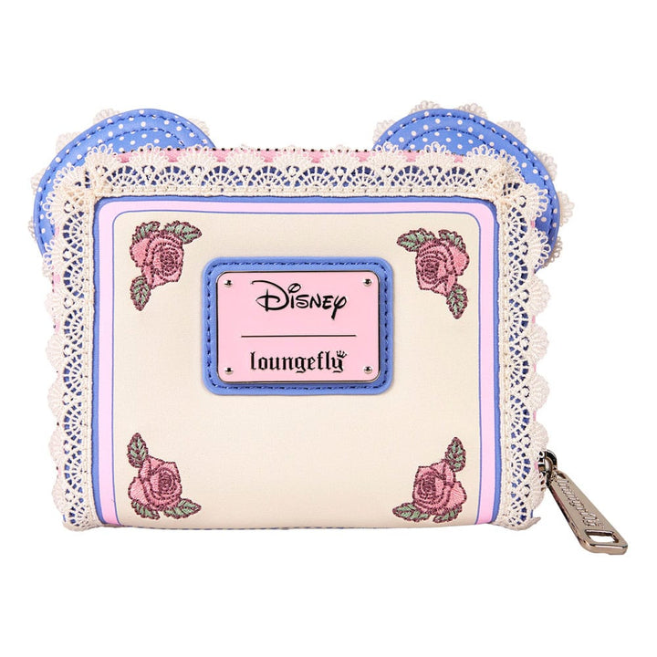 Disney Loungefly Minnie Mouse Floral and Lace Ears Wallet