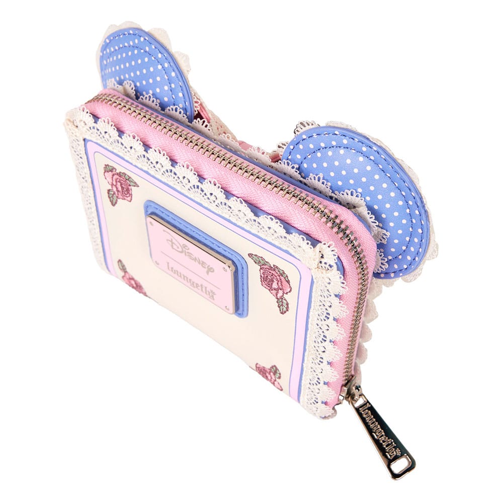 Disney Loungefly Minnie Mouse Floral and Lace Ears Wallet