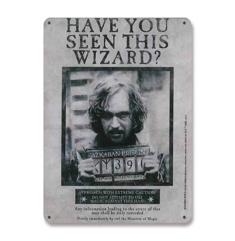 Harry Potter Have You Seen This Wizard Tin Sign 15 by 21 cm