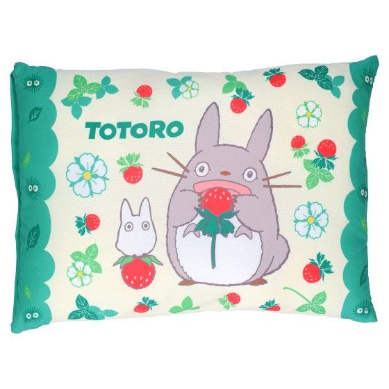 My Neighbor Totoro Totoro Strawberries Cushion 28 x 39 cm