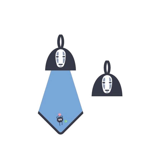 No Face Pop Up Mini Towel Spirited Away 25 x 25 cm