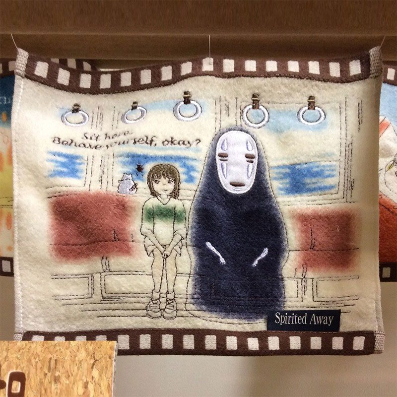 Chihiro Train Scene Mini Towel Spirited Away