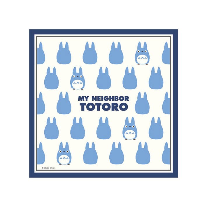 Blue Totoro Silhouette Handkerchief My Neighbor Totoro 43 x 43 cm