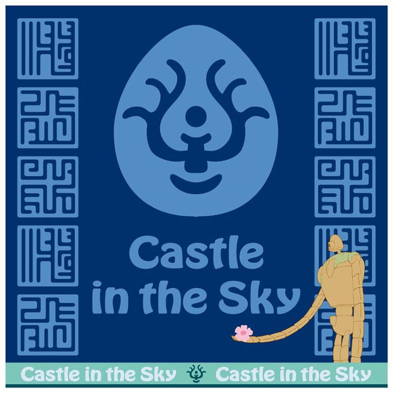 Studio Ghibli Castle in the Sky Volucite Crystal Amulet Mini Towel 25 x 25 cm