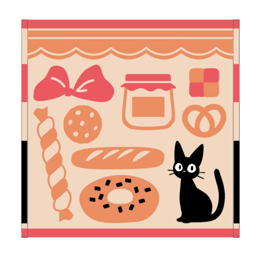 Studio Ghibli Jiji Kiki's Delivery Service Mini Towel Bakery 25 x 25 cm