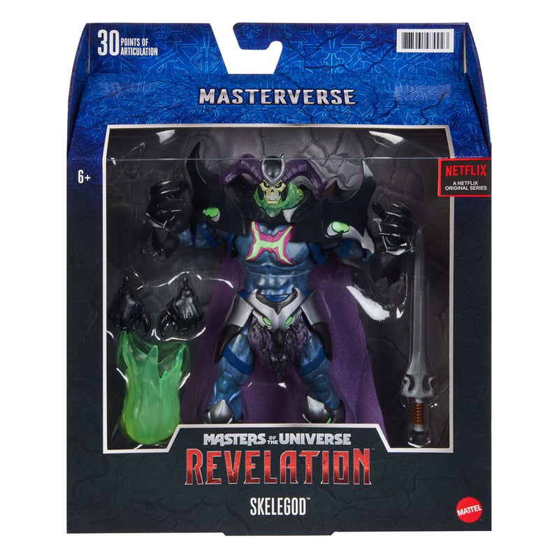 Masters of the Universe Masterverse Revelation Skelegod Action Figure, side angle