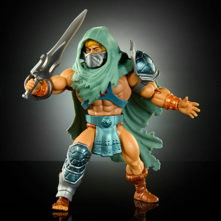 MOTU x TMNT Turtles of Grayskull Stealth He-Man 5.5" Scale Action Figure with Accessories
