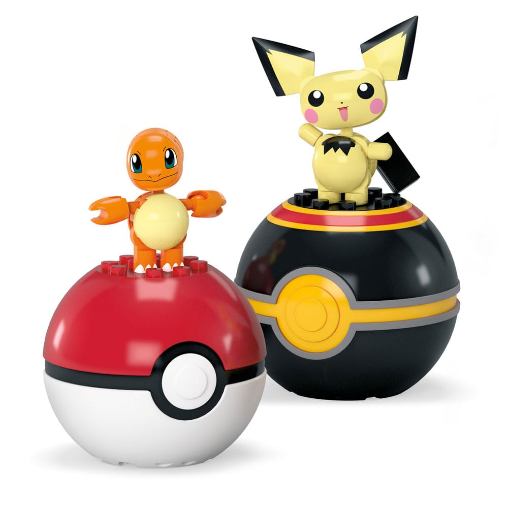 Pokemon MEGA Charmander and Pichu Pokeball Collection Construction Set POP! Vinyl Figure