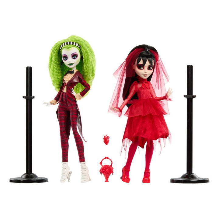 Monster High Betelgeuse and Lydia Beetlejuice Skullector Doll 2 Pack 25 cm