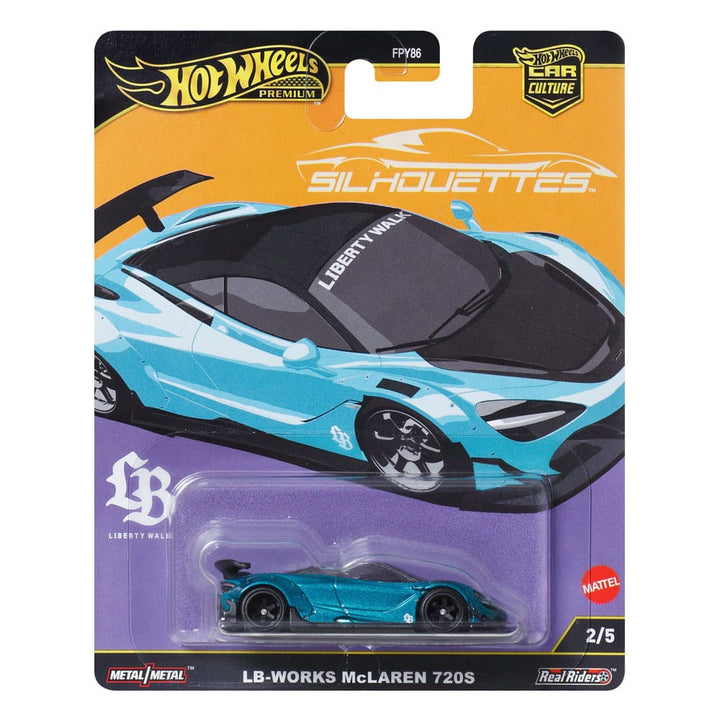Hot Wheels McLaren 720S Car Culture Silhouettes Diecast Vehicle 164 Scale