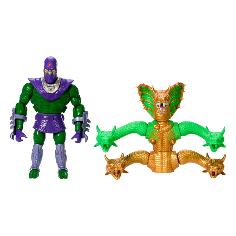MOTU x TMNT Turtles of Grayskull King Hiss Deluxe Action Figure 14 cm, size reference