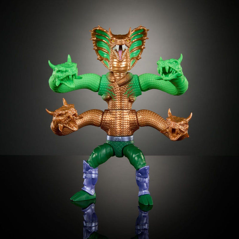 MOTU x TMNT Turtles of Grayskull King Hiss Deluxe Action Figure 14 cm