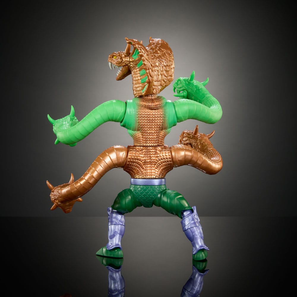 MOTU x TMNT Turtles of Grayskull King Hiss Deluxe Action Figure 14 cm