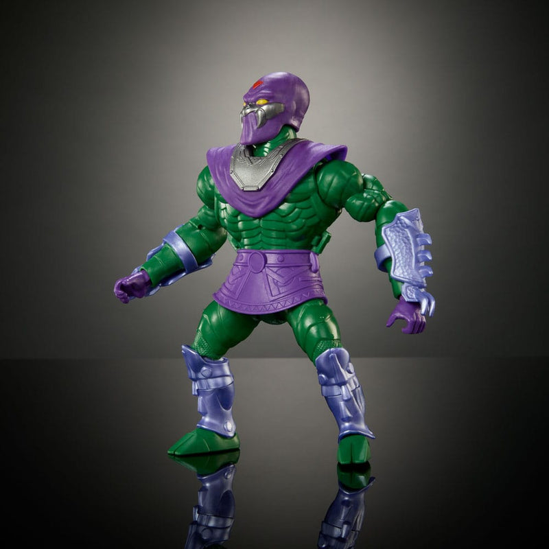 MOTU x TMNT Turtles of Grayskull King Hiss Deluxe Action Figure 14 cm, rear view