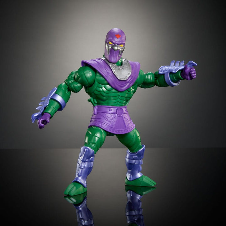 MOTU x TMNT Turtles of Grayskull King Hiss Deluxe Action Figure 14 cm