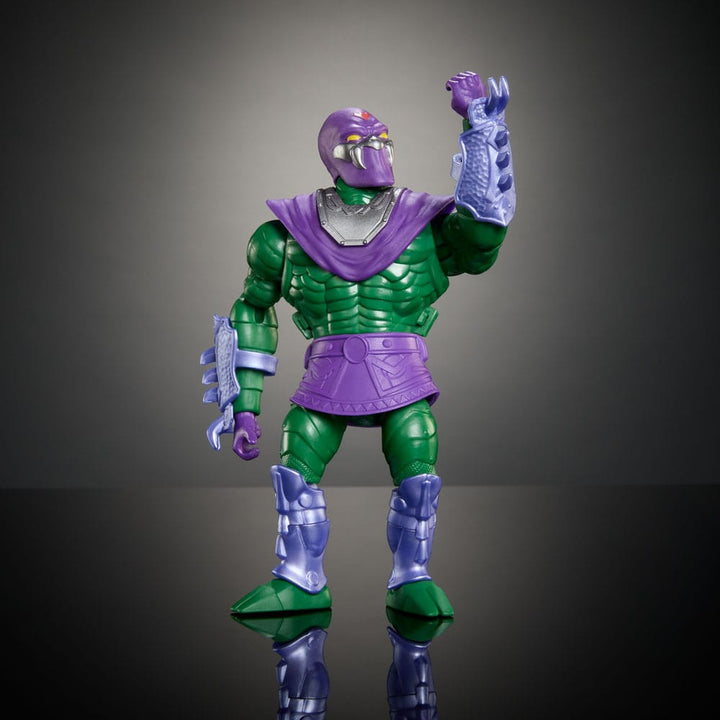 MOTU x TMNT Turtles of Grayskull King Hiss Deluxe Action Figure 14 cm
