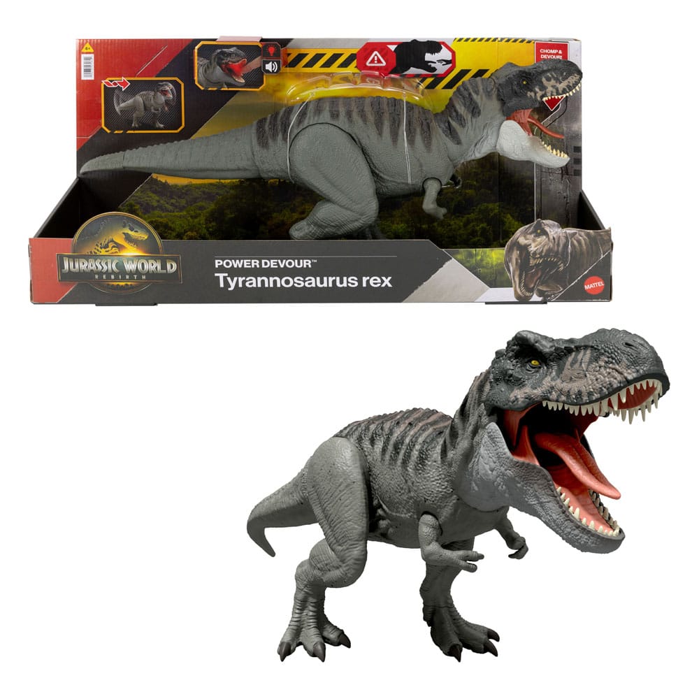 Jurassic World Rebirth Tyrannosaurus Rex with Power Devour Sound 8.3" Action Figure