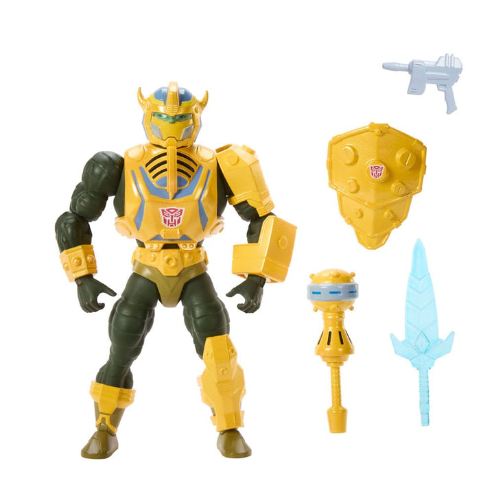 Masters of the Universe x Transformers Bumblebee ARMOR MAN-AT-ARMS 5.5" Scale Action Figure