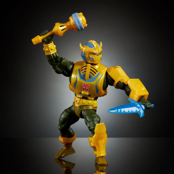 Masters of the Universe x Transformers Bumblebee ARMOR MAN-AT-ARMS 5.5" Scale Action Figure