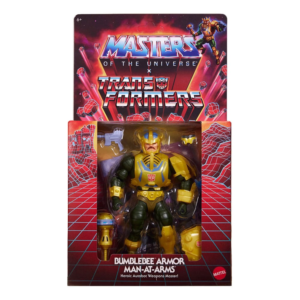 Masters of the Universe x Transformers Bumblebee ARMOR MAN-AT-ARMS 5.5" Scale Action Figure