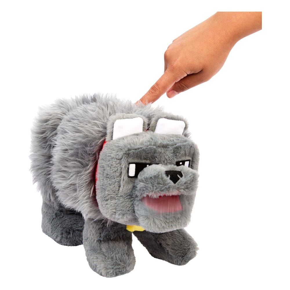 Minecraft Dennis The Wolf Interactive Plush