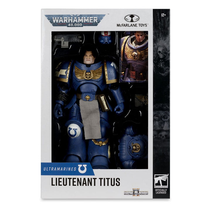 McFarlane Warhammer 40,000: Space Marine 2 Ultramarines Lieutenant Titus Action Figure