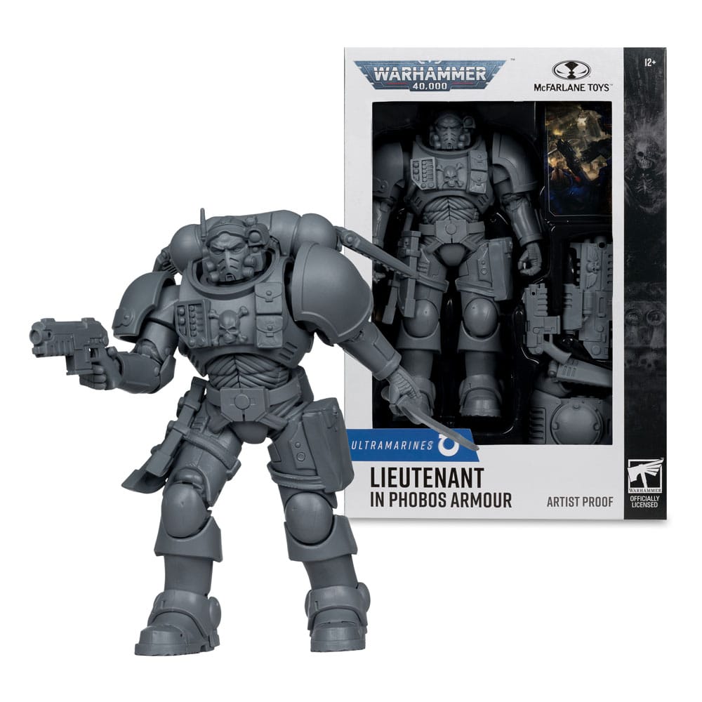 Warhammer 40,000 Ultramarines Lieutenant in Phobos Armor 7" Scale Action Figure
