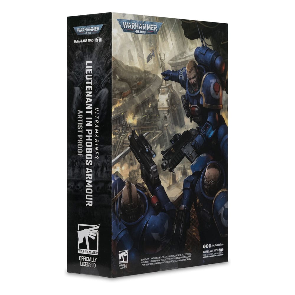 Warhammer 40,000 Ultramarines Lieutenant in Phobos Armor 7" Scale Action Figure