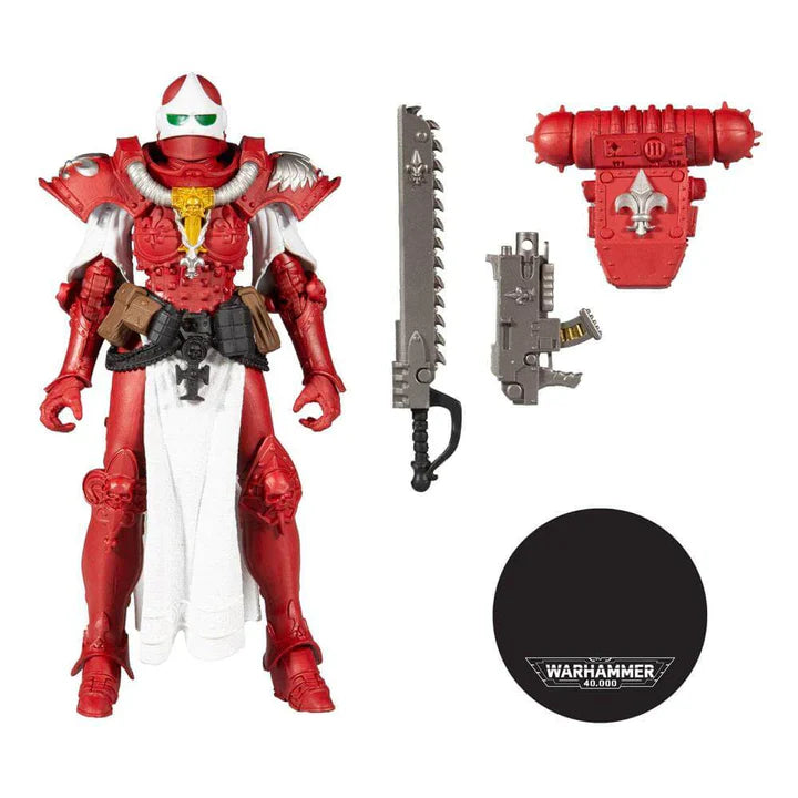 McFarlane Toys Warhammer 40,000 Adepta Sororitas Battle Sister (Order of the Bloody Rose) 7" Scale Action Figure