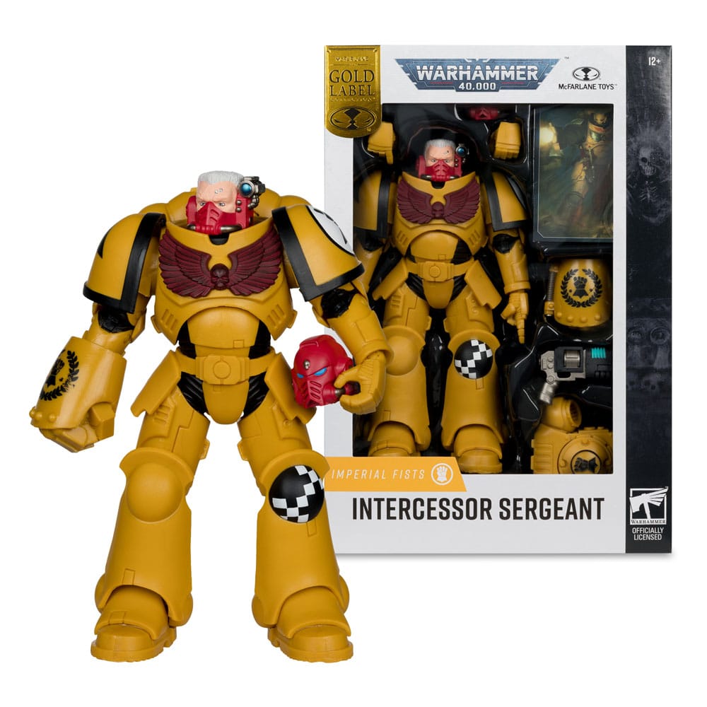 Warhammer 40,000 Imperial Fist Intercessor Sergeant 7" Scale Action Figure