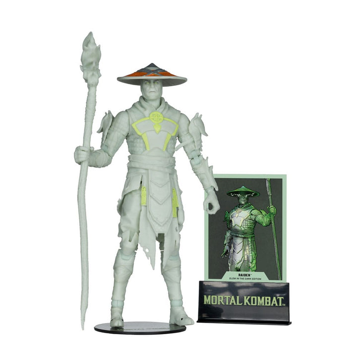 Mortal Kombat Raiden Glow in the Dark Gold Label Action Figure 18 cm